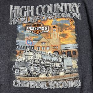 Harley Davidson Long Sleeve T-Shirt Size XXL Cheyenne Wyoming Biker Motorcycle